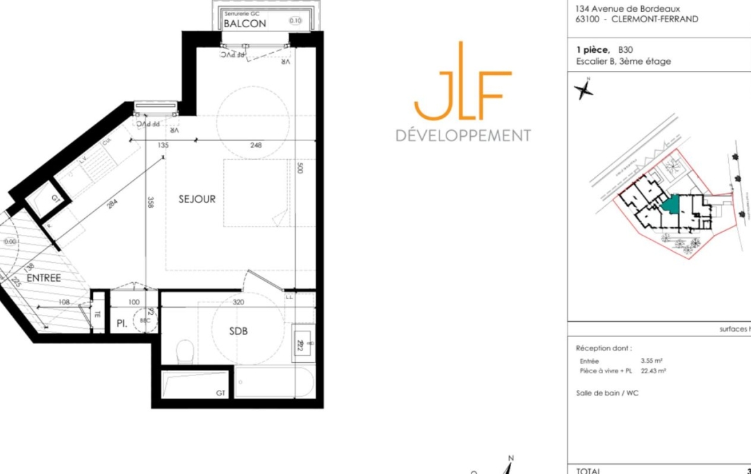 JLF DEVELOPPEMENT : Apartment | CHAMALIERES (63400) | 32 m2 | 154 000 € 